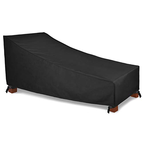 Patio Watcher Waterproof Patio Chaise Lounge Covers, Heavy Duty Outdoor Chaise Lounge Covers with Durable and Water Resistant Fabric, 78 Inches Long, Black Patio Watcher Waterproof Patio Chaise Lounge Covers, Heavy Duty Outdoor Chaise Lounge Covers with Durable and Water Resistant Fabric, 78 Inches Long, Black
