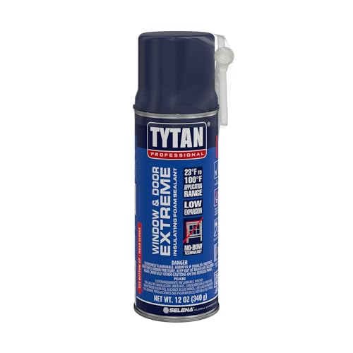 Window & Door Extreme Expanding Spray Foam Low Expansion Polyurethane for Gaps and Walls Minimal Expansion Filler 12 oz Straw Foam (1 Pack)