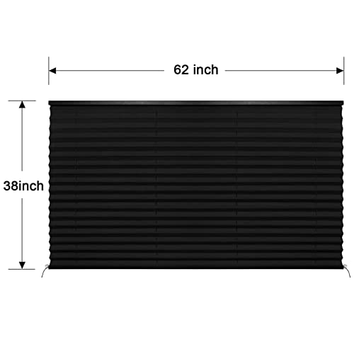 Image of RV Blinds for Camper Window,RV Shades Camper Blinds for Travel Trailers,Motorhome Pleated Window Shades-62 W x 38 inch L