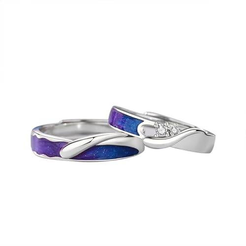 Bague de fiançailles personnalisable en argent et émail