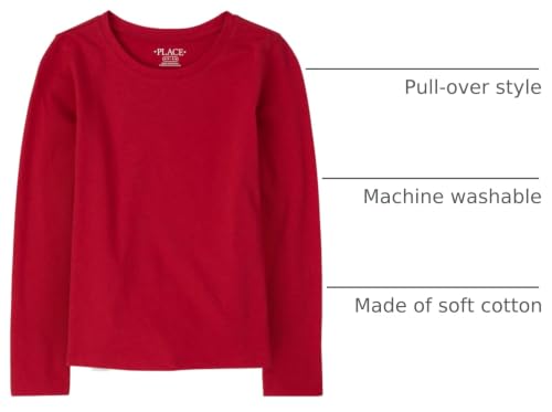 Image of The Children's Place Girls Basic Long Sleeve Layering Tees