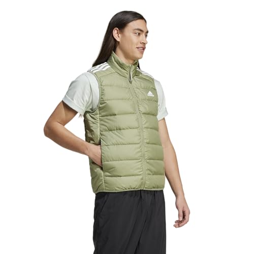 adidas Men's Essentials 3-Stripes Light Down Vest3