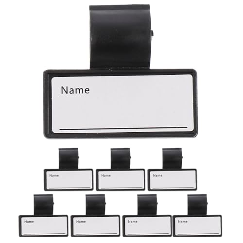 Étiquette de tube NUOBESTY amovible en ABS noir pour un étiquetage modulaire longue durée