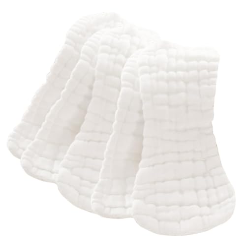 Totority Diaper Set 5 Pack Pure Cotton Diapers Baby Wraps Carrier Super Absorbent Breathable Waterproof Features