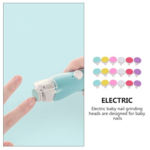 18 Pcs Cabeça De Moagem Almofadas De Lixa De Unhas De Bebê Dicas De Substituição De Moedor De Unhas