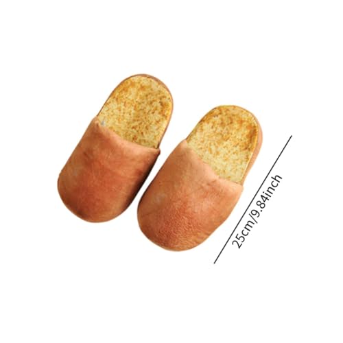 Simulation Bread Slippers Nonslip Casual Winter House Shoes for Fancy Dress up Unisex Plush Indoor Outdoor Footwear4