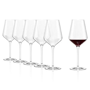 Stölzle Lausitz Rotweingläser Symphony 6er-Set 570 ml – Elegante Weingläser ideal für Rotwein – Hochwertige Rotweinkelche aus Kristallglas für maximale Aromaentfaltung – Spülmaschinen- & stoßfest