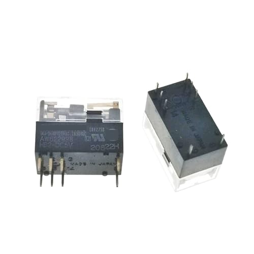 Relais HB2-DC5V 5VDC 8 PIN pour circuits imprimés électroniques - Lot de 2 pièces