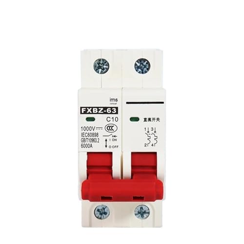 Disjoncteur solaire 2P DC 1000V 6A pour protection de circuit PV