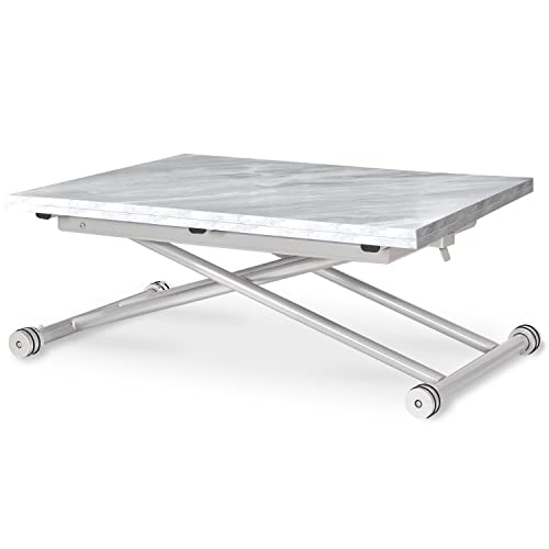 Table basse relevable Philadelphia effet marbre Intense Deco - 2