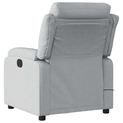 Sillón reclinable masaje Gris claro miniatura 5