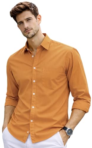 Image of Ben Martin Shirt for Men | Regular Casual Shirts for Mens' | Men's Casual Shirt's Slim Fit | Full Sleeve Cotton Shirts for Men's | Solid Shirt's for Mens Stylish | Formal & Casual Office Wear Shirts