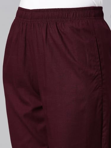 Image of TWIN BIRDS Women Viscose Cotton Kurti Pants | Stretch Ethnic Daily Trousers