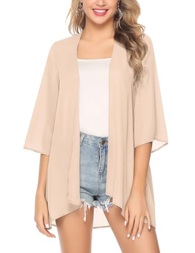 Irevial Sommer Cardigan Chiffon Kimono 3/4...