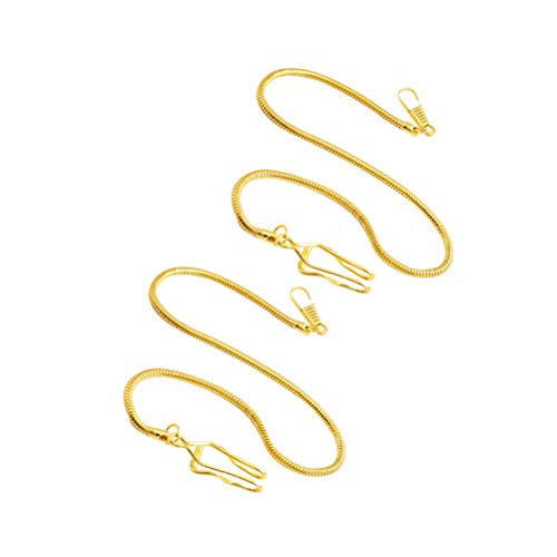 2 peças de relógio de bolso corrente cobre cobra corrente relógio de bolso acessórios relógio de bol