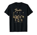 Fender Guitar Selection Variety On Display Vintage Poster Tシャツ