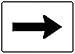 AUX ARROW RIGHT SIGN, 18X36,.080 EGP REF ALUM (2 Pack)