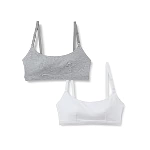 Amazon Essentials Women’s Cotton Jersey Comfort Nursing Bra, Pack of 2