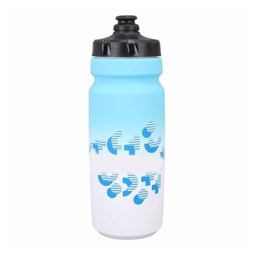 ciciglow Bike Water Bottle, Portable Sports Water Bottle 750ml Large Capacity Leakproof Squeeze Water Bottles for Most Bike Bottle Cage (Blue White)