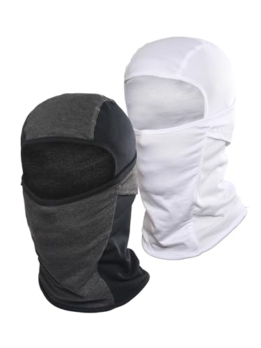 Image of inchPack of 2 Black & Blue Premium Face Mask for Bikers I Breathable Full Face Cover Balaclava for Men I Helmet Mask for Dust Protection