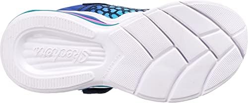 Skechers Kids Girls Sweetheart Lights - Lovely Co Sneaker, Navy/Multi, 3 | Image 5