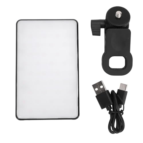 Luz de relleno para teléfono en videoconferencias y transmisión en vivo con brillo regulable