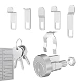 Briefkastenschlösser mit Schlüsseln – Schließzylinder aus Zinklegierung mit 3 Schlüsseln, Hausgartenzubehör für Eingang, Hof, Gehweg, Hinterhof, Pool, Terrasse, Innenhof, Balkon, , Deck