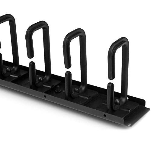 Image of StarTech.com Vertical 0U Server Rack Cable Management w / D-Ring Hooks - 20U Network Rack Cord Manager Panel - 3ft Wire Organizer (CMVER20UD)