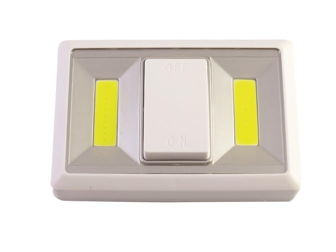 Aplique LED con interruptor integrado y funcionamiento independiente a pilas AAA en pack de 12 8