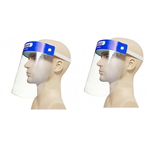 HDME 2 Visières de Protection VISIEREX2 – Réutilisables, Anti-Gouttelettes, Antibuée, Anti-Poussière, Ecran Facial, Protection Bouclier