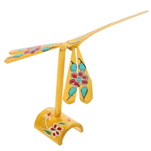 Libellule en bambou jaune pour l'apprentissage sensoriel des enfants