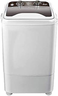 AIMCAE Machine à Laver Portable, capacité Totale de Lavage et de déshydratation à cuve Unique de 7 kg de capacité Totale pour Les Appartements de dortoirs de Camping,Marron