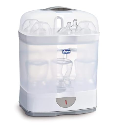 Chicco - Stérilisateur Biberons Électrique 2 en 1, Blanc
