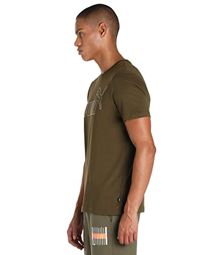 Image of Puma Men Cotton Solid Regular Fit Tees