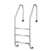 Goplus Swimming Pool Ladder for In Ground Pools Heavy Duty 3-Step Stainless Steel Pool Step Ladder with Easy Mount Legs, Weight Capability 330 lbs
