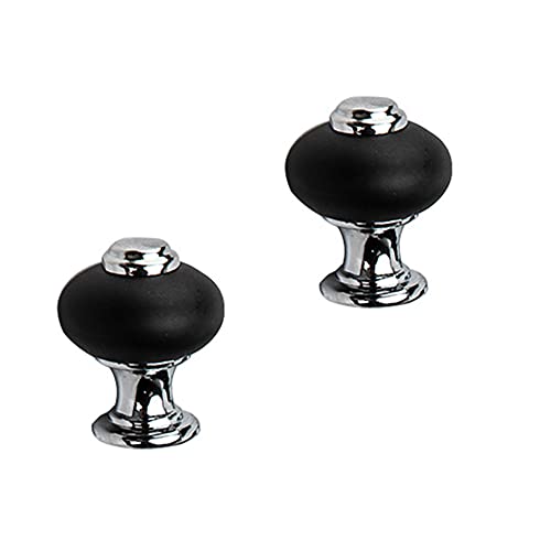 SYDARSYN 2 pièces Noir Vintage Boutons de Portes Placards poignées de portes Cabinet Tiroir Poignées Meuble Portes pour Placards Cuisine Tire Boutons...