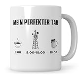 Sweetify Amateurfunk Tasse - Mein perfekter Tag - Funkgerät Amateurfunker Geschenk Kaffeetasse