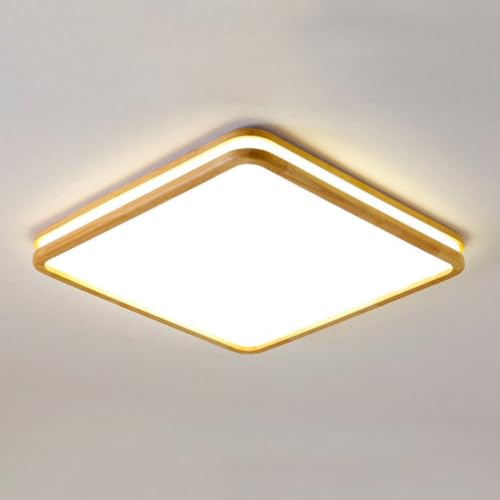 Lampe de plafond près du plafond en bois pour salon chaleureux