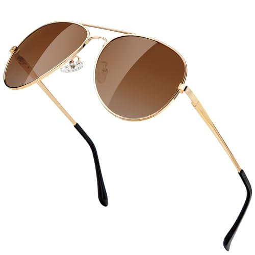 ANYLUV Pilot Sunglasses-Mens Polarised Sunglasses-Womens: UV400 Protection Sun glasses Metal Frame for Driving Running Hiking