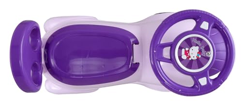 Image of kidsROAR Push Ride On Car for Kids 1-5 Years | Baby Push Car with Music, 3D Lights & Backrest | Premium Ride On Toy Supports Up to 35kg (Cartoon, Purple)