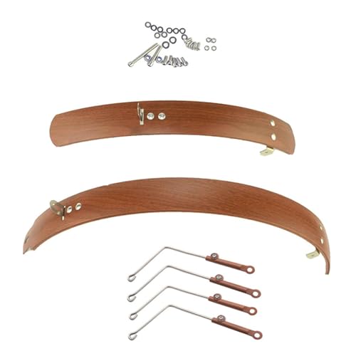 DYNWAVE Folding Bike Mudguard Front & Rear s Full Cover Bike Mudflap Practical Spare Parts Protection Mud Guard, 20inch Brown