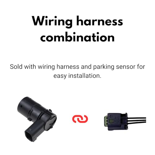 Image of Reverse Backup Sensor Parking Rear Bumper Parking Assist Sensor with Connector Replacement for Ford F150 F250 F350 E-150 E-250 Escape Explorer Lincoln Mercury Mariner 3F2Z15K859BA 4PCS