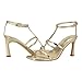 Calvin Klein Women's Pelara Heeled Sandal, Gold 710, 10