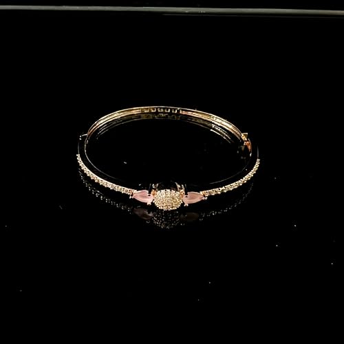 Image of I Jewels Stylish Cubic Zirconia American Diamond Adjustable Bracelet For Women