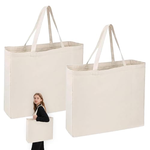 Coztie Baumwolltasche, 2 Stück Groß...