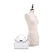 EVVE Women's Top Handle Satchel with Detachable Strap Small Pebbled Leather Crossbody Bag_WHITE