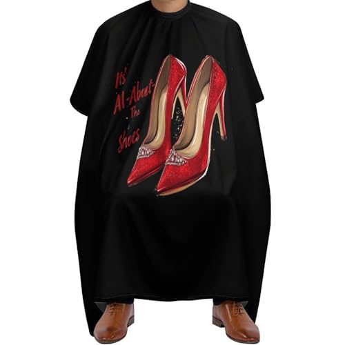 It's All-About-The Shoes Barber Cape Professional Hair Cutting Apron Hairdresser Cape for Men Women