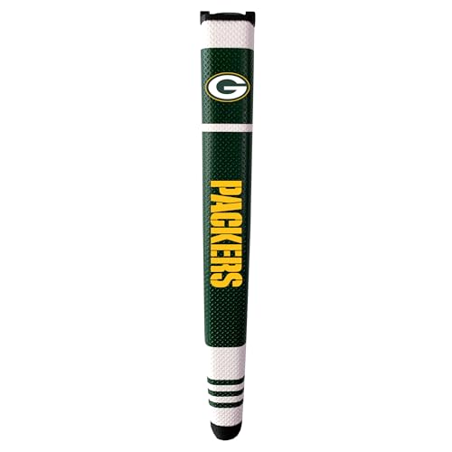 Team Golf NFL Green Bay Packers Golf Putter Grip Golf Putter Grip with Removable Gel Top Ball Marker, Durable Wide Grip & Easy to Control