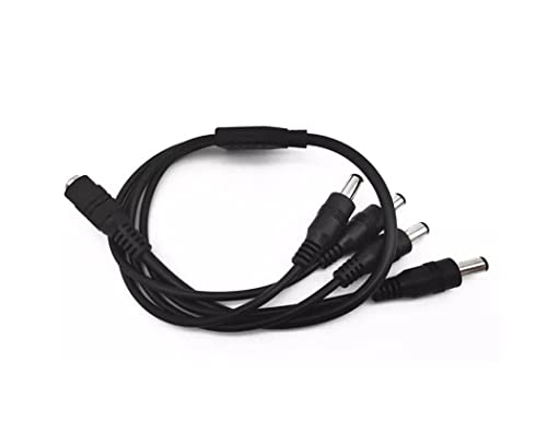 Evertech 1 Female To 4 Male 5.5Mm X 2.1Mm Output Power Splitter Cable For Cctv Security Camera #TOP3