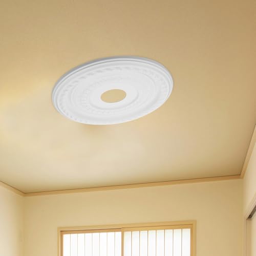 Medallón techo blanco Healeved para lámparas LED en casa 7